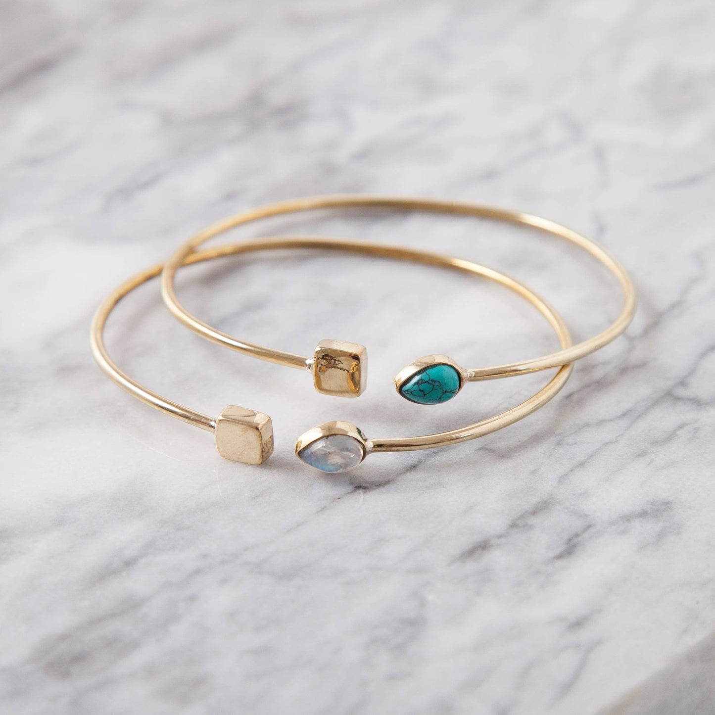 Square End Brass Cuff – Four Corners Cuff