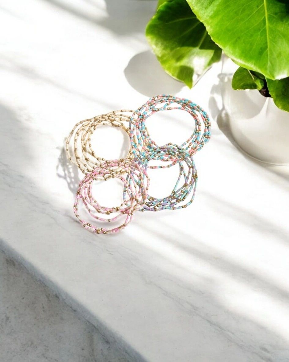 3 Pack Miyuki Glass Seed Bead Bracelets