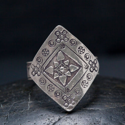 ✨ Tribal Warrior Silver Ring