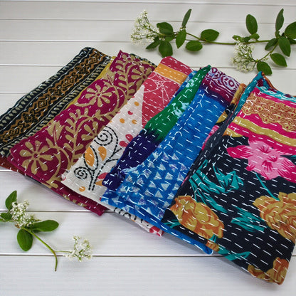 Kantha Cloth You Matter Duo – 2 Pack (18x18)