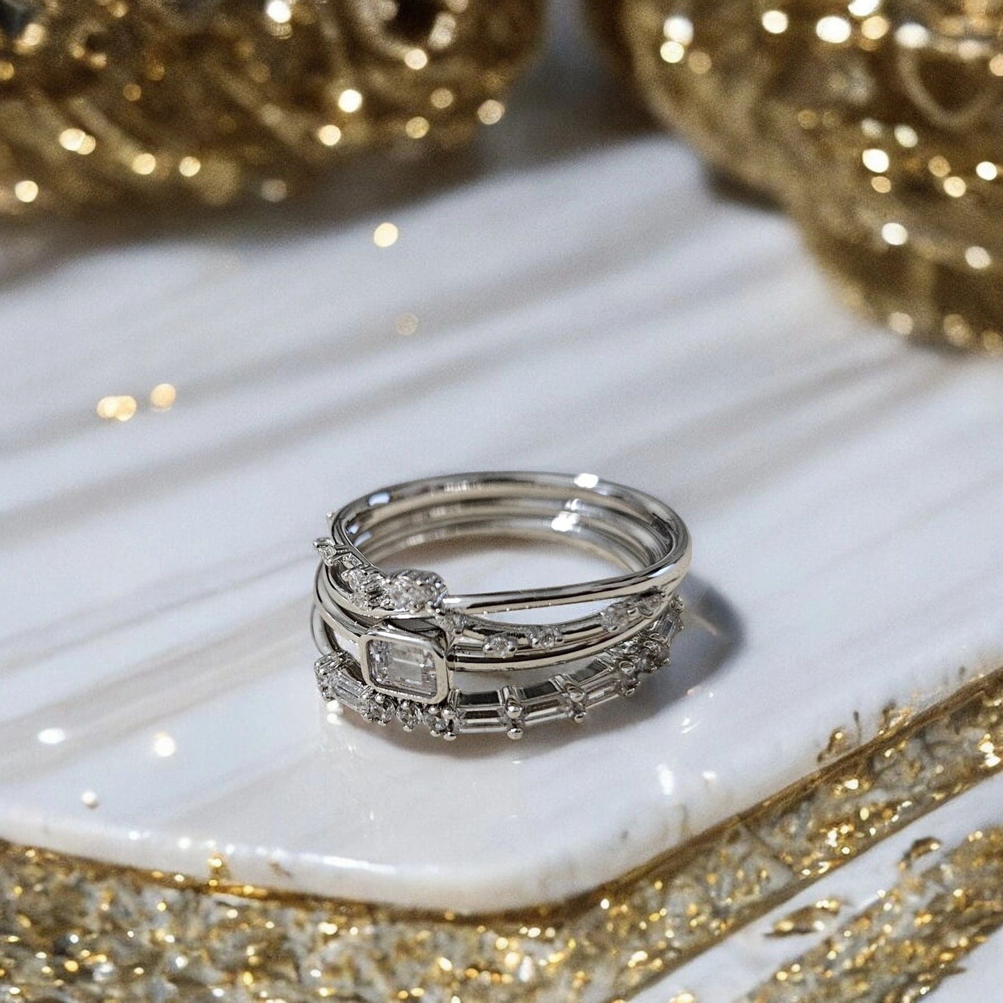 Dainty Stacked Rings