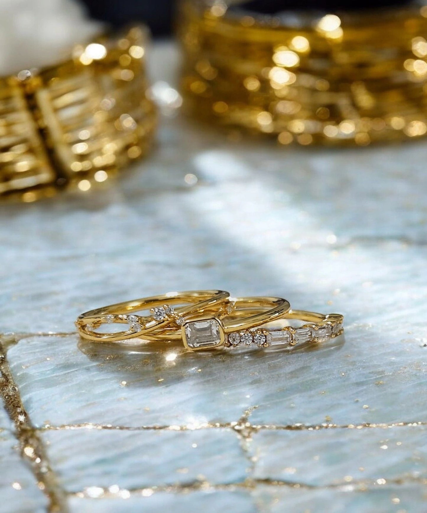 Dainty Stacked Rings