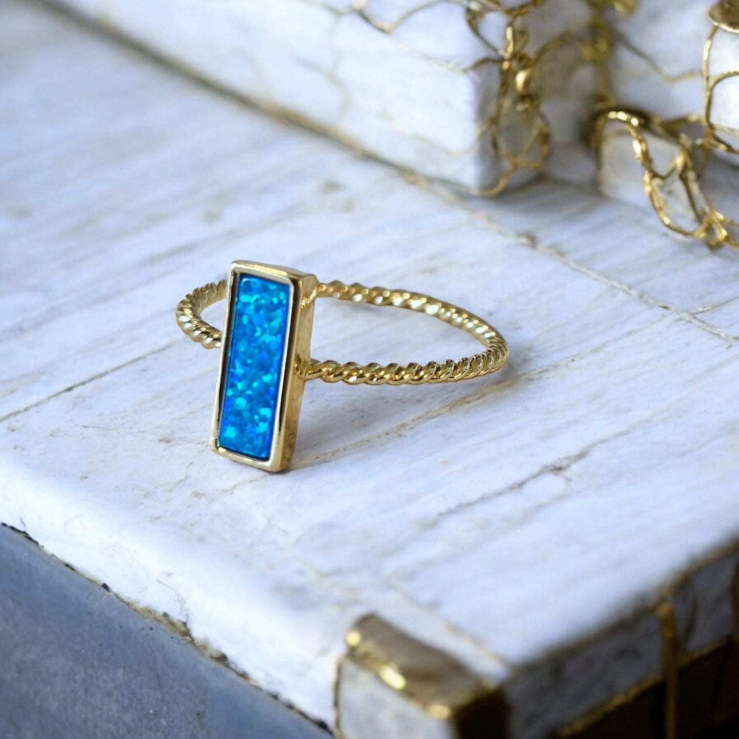 Gypsy Sea Stone Ring