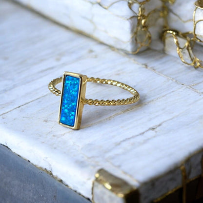 Gypsy Sea Stone Ring