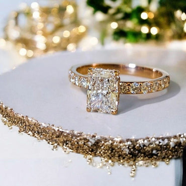 1.37 CT 14K Rose Gold Elect Diamond Ring