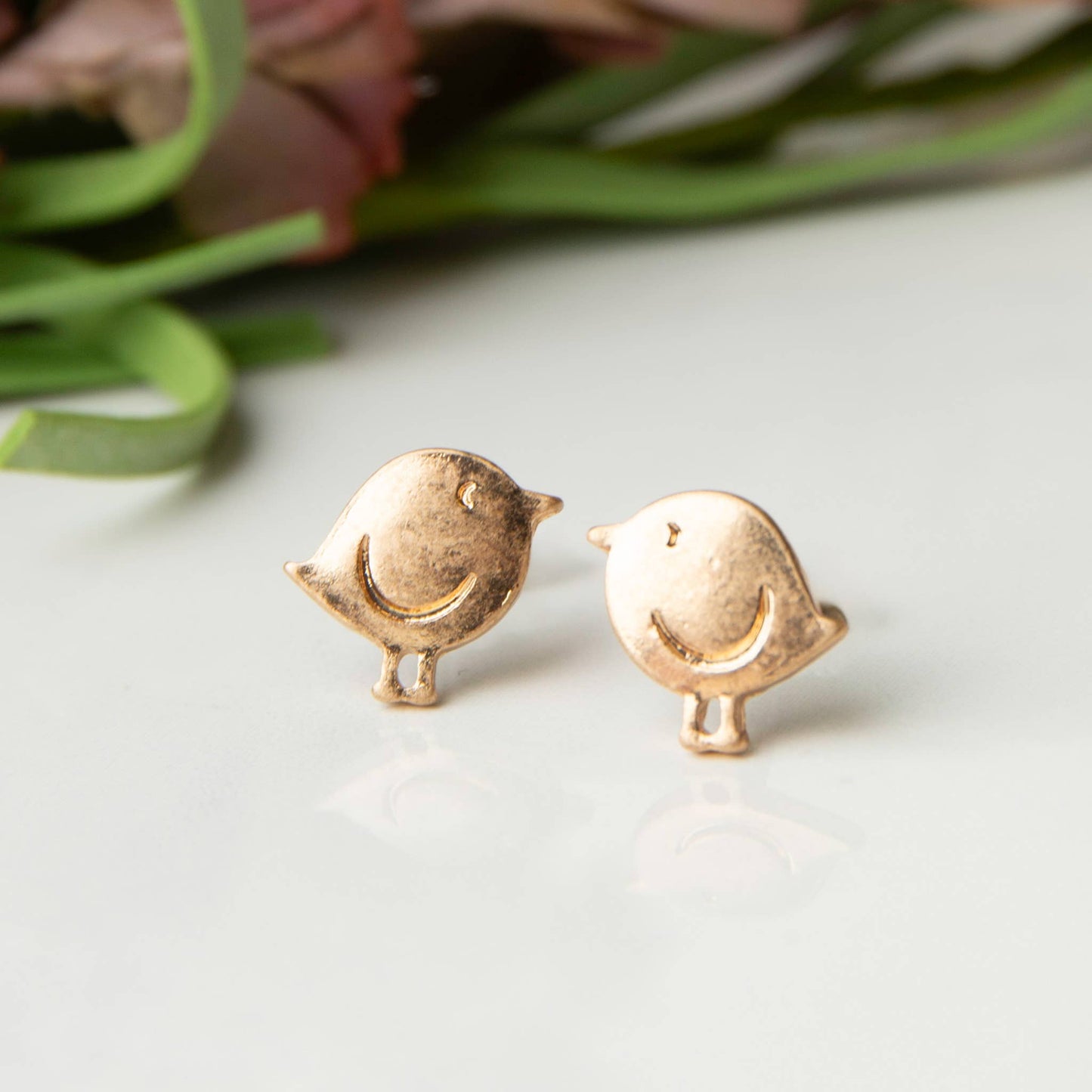 Birdie Stud Bud Stud Earrings