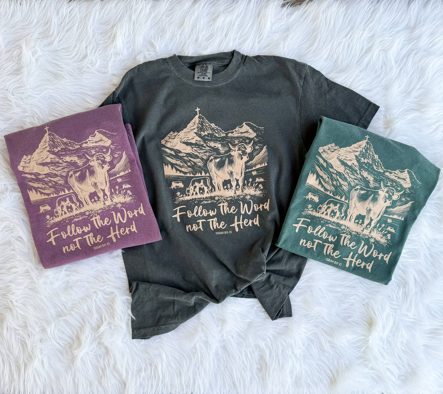 Follow The Word Christian Tee - Faith Fall Graphic Tee