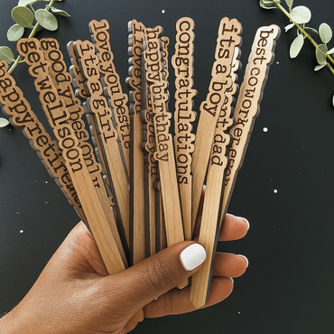 Wooden Plant Message Sticks — Meaningful Little Notes That Last