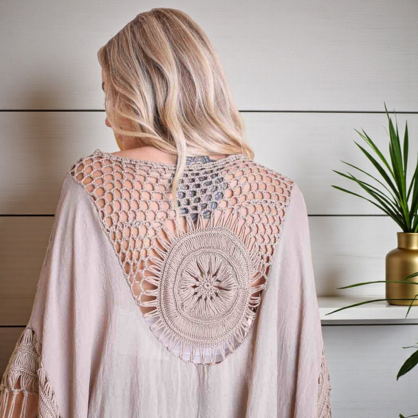 Crochet Lace Boho Kimono 🖤