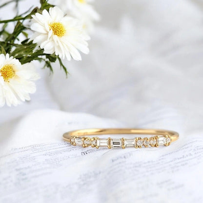 Secret Love Morse Code Ring, 18k Gold