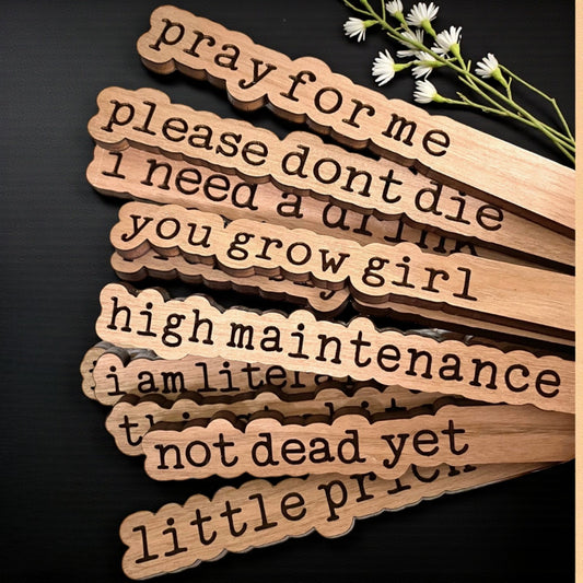 Wooden Plant Message Sticks — Meaningful Little Notes That Last
