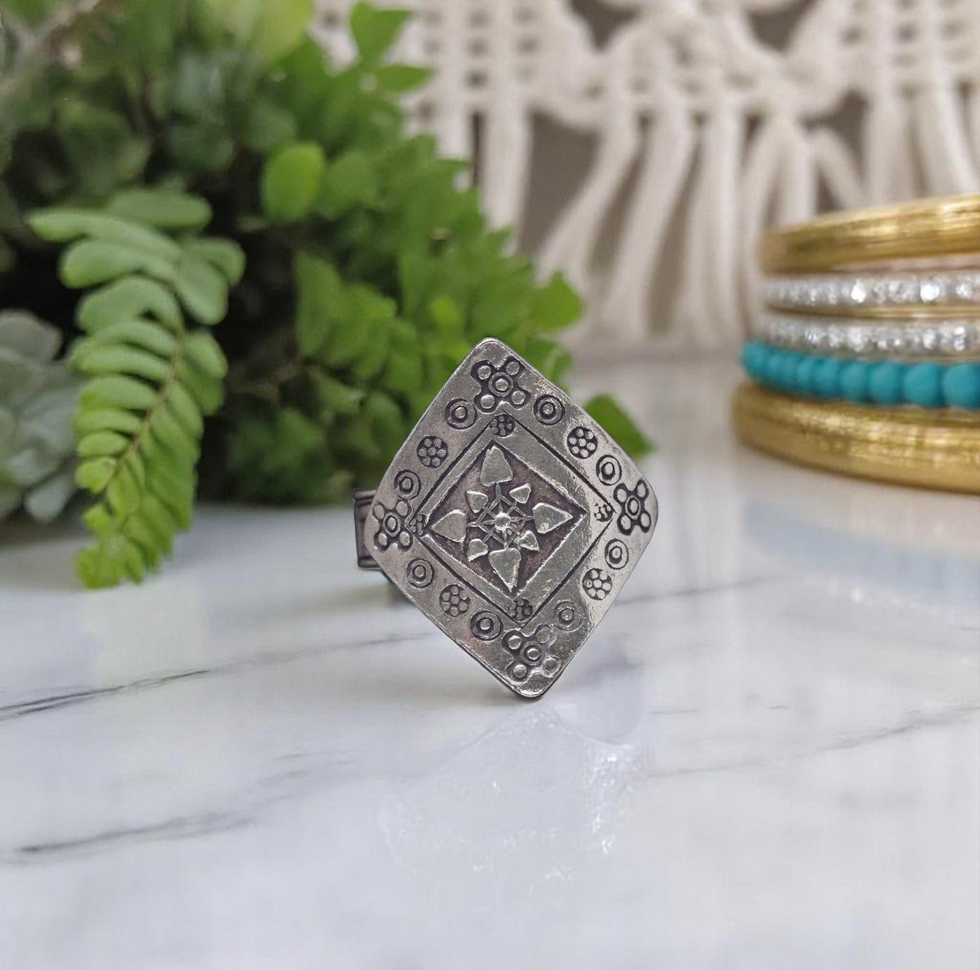 ✨ Tribal Warrior Silver Ring