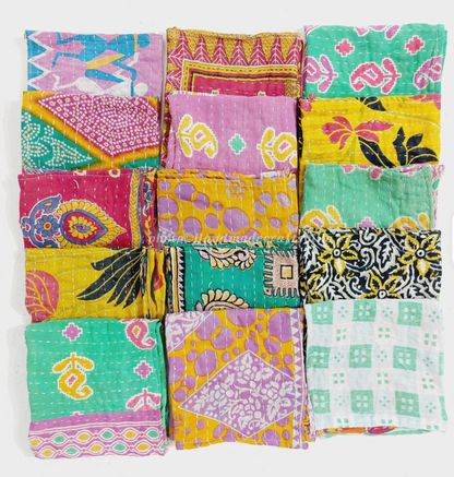 Kantha Cloth You Matter Duo – 2 Pack (18x18)