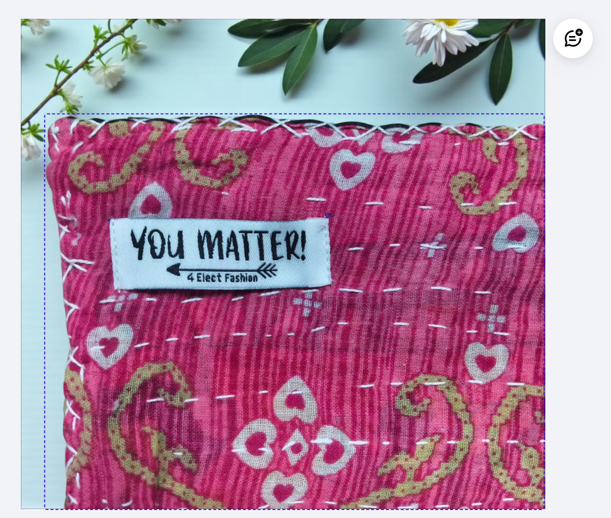 Kantha Cloth You Matter Duo – 2 Pack (18x18)
