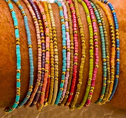 3 Pack Miyuki Glass Seed Bead Bracelets