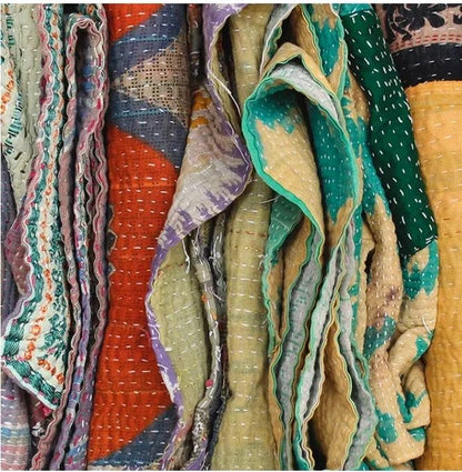 Vintage Kantha Quilt – One of a Kind Heirloom