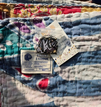 Vintage Kantha Quilt – One of a Kind Heirloom