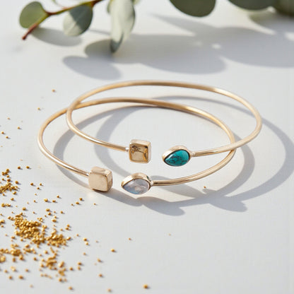 Square End Brass Cuff – Four Corners Cuff