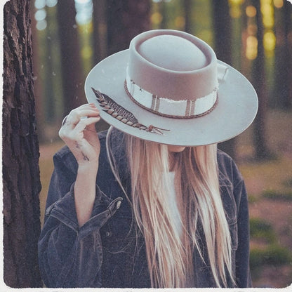 “He Knows the Wildflowers” Engraved Boho Hat