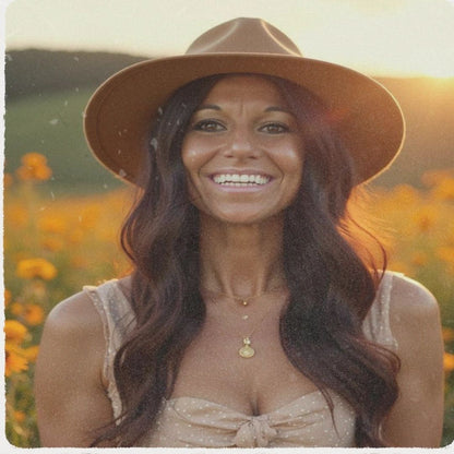 “He Knows the Wildflowers” Engraved Boho Hat