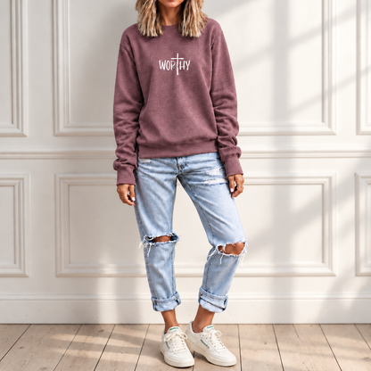 ✨Coming Soon✨  He makes me WORTHY Sweatshirt