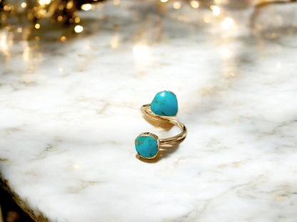 14k Gold-Filled Turquoise Stone Ring