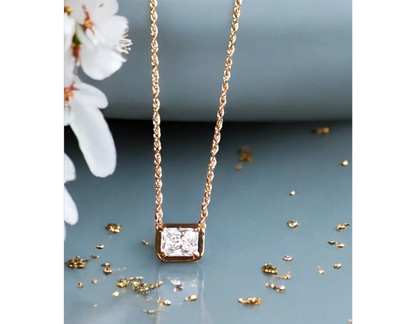 Radiant Solitaire Necklace