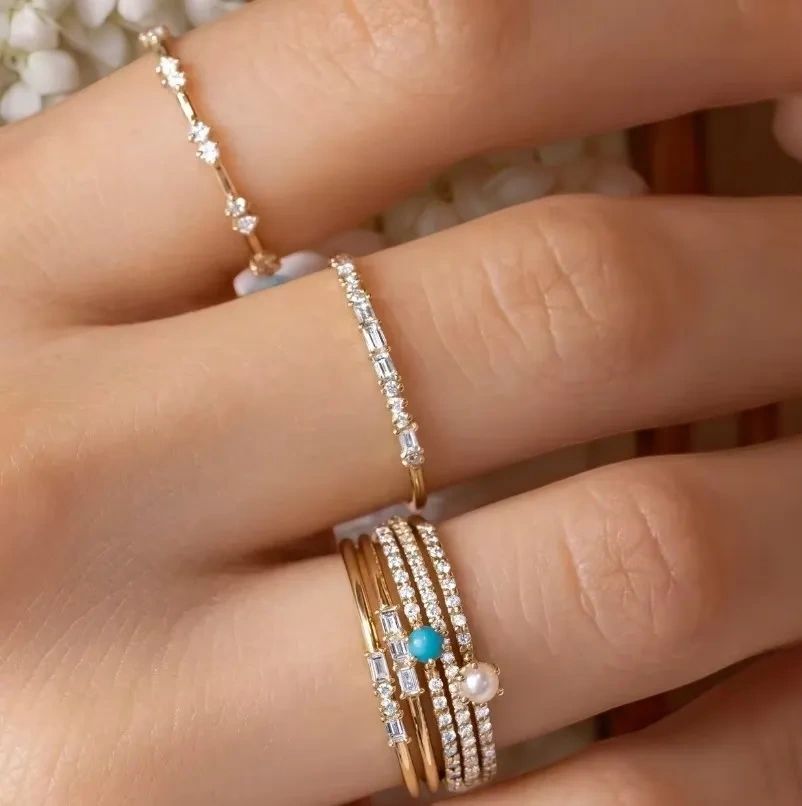 Secret Love Morse Code Ring, 18k Gold