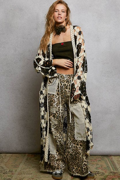 COMING SOON! Maxi Long Sleeve Crochet Open Cardigan