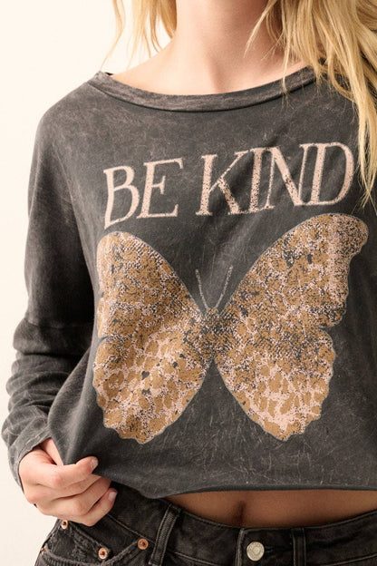 Be Kind Mineral-Wash Graphic Tee