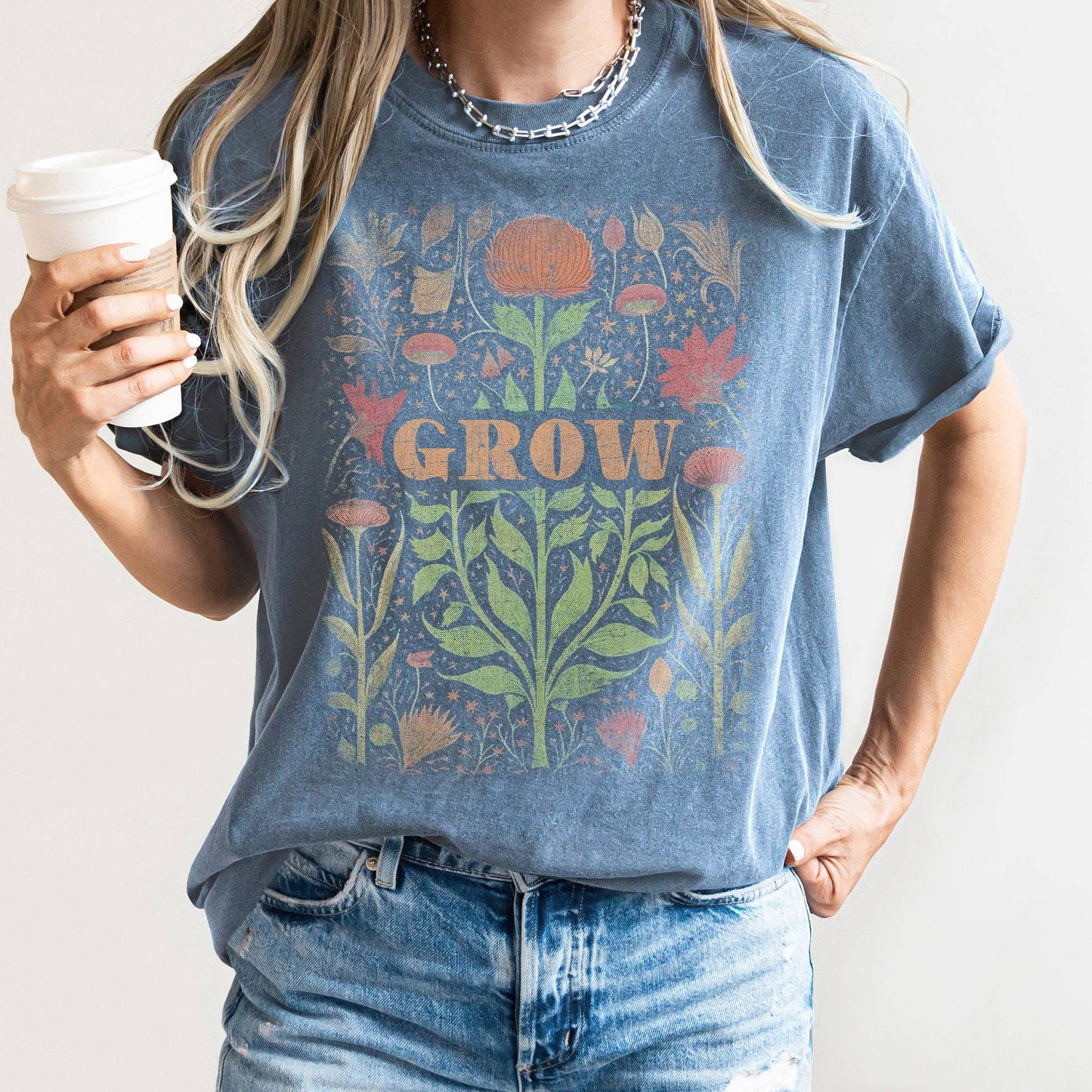 Folk Art Vintage Grow T-shirt