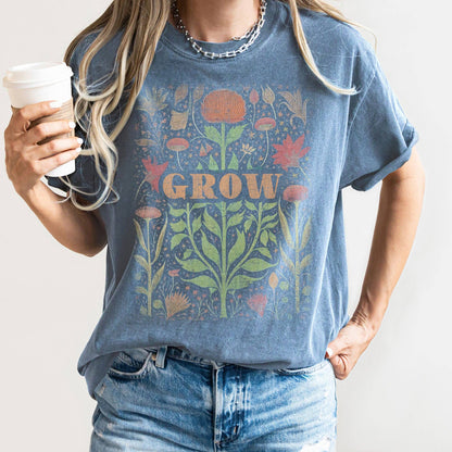 Folk Art Vintage Grow T-shirt