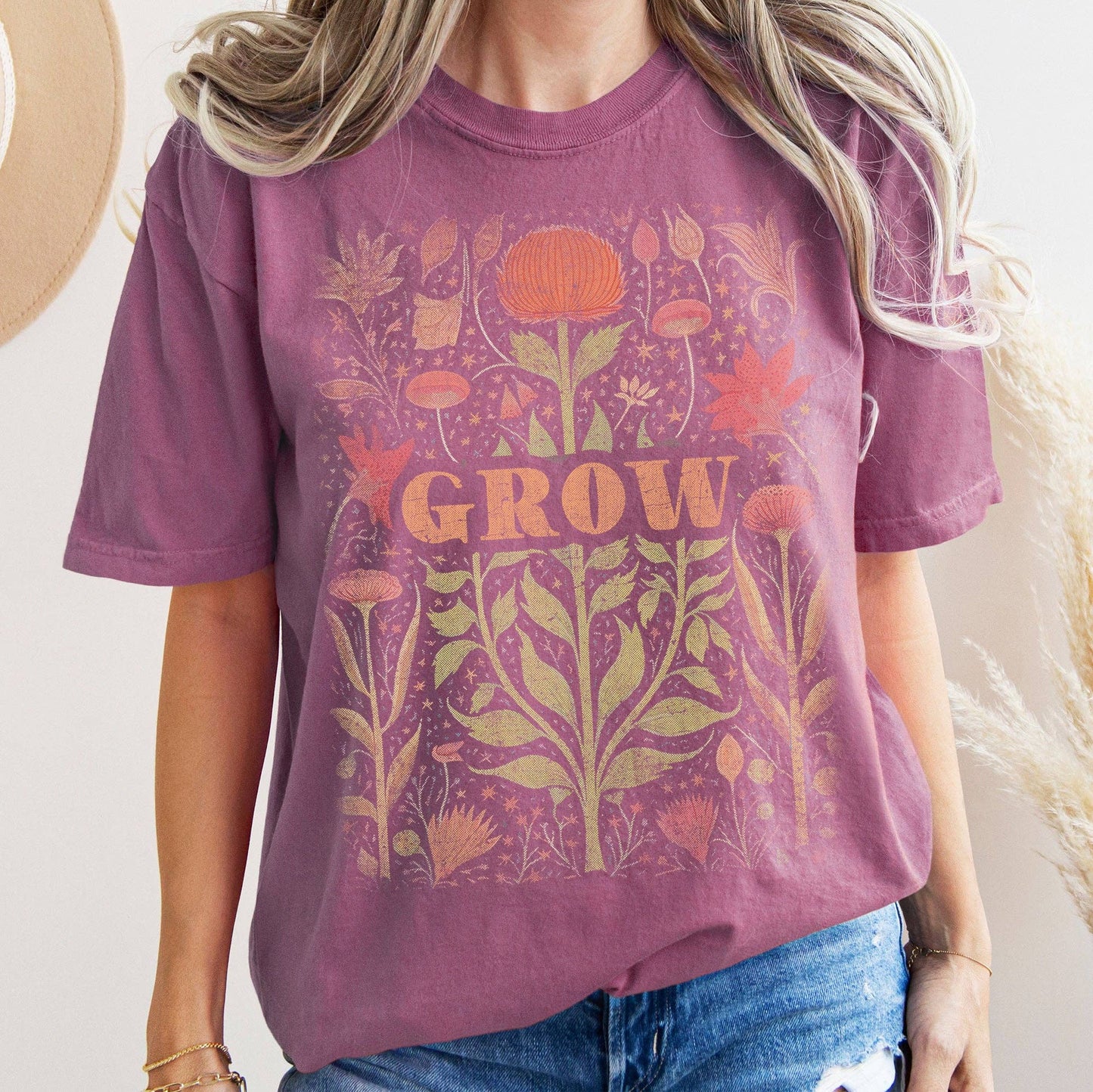Folk Art Vintage Grow T-shirt