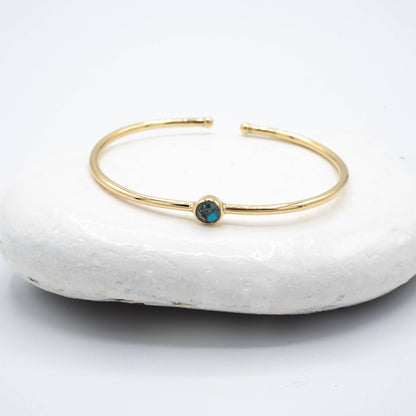 Brass Dainty Turquoise