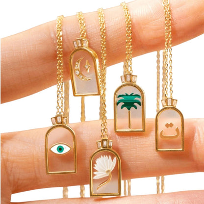 The ن ("Nun") Necklace – 18k Gold-Dipped Statement of Faith