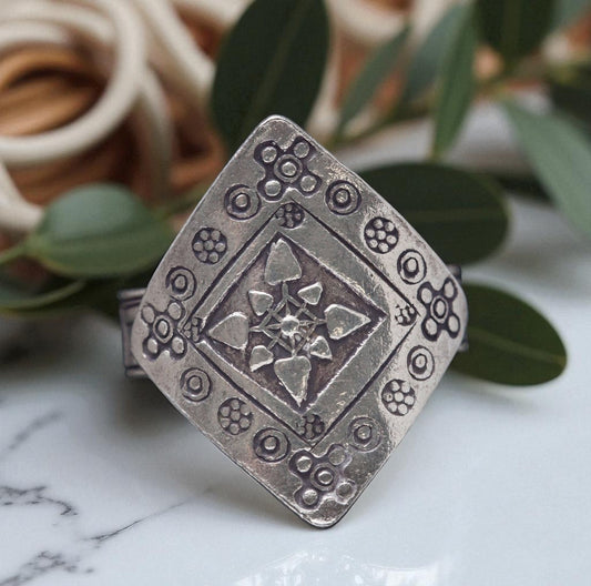 ✨ Tribal Warrior Silver Ring